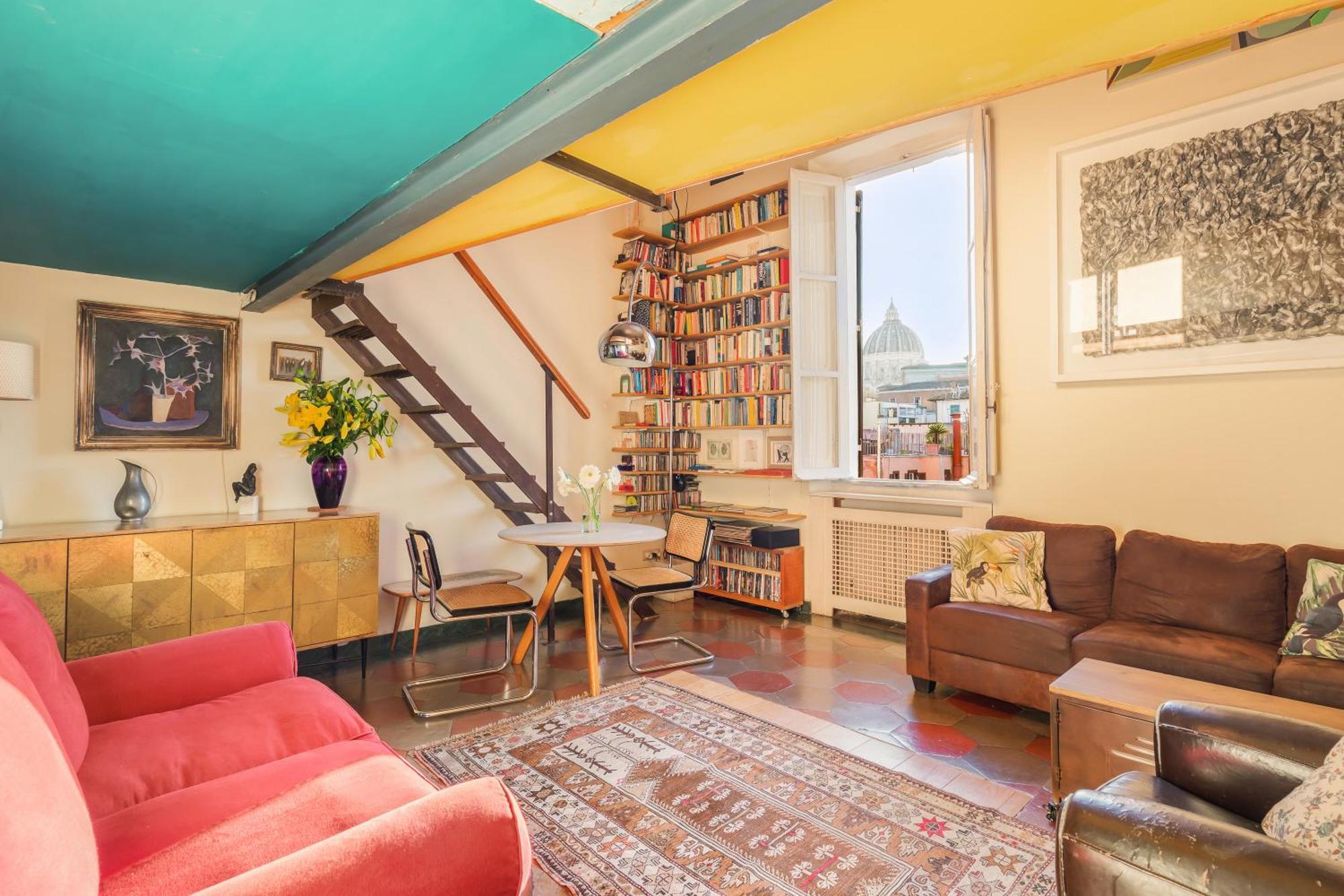 로마 Penthouse In Exclusive Borgo Pio District 아파트 외부 사진